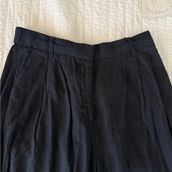 Abercrombie linen trousers in black linen medium - Picture 3 of 4